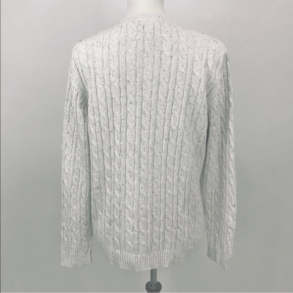 Croft & Borrow Grey Cable Knit Sweater - Picture 3 of 10